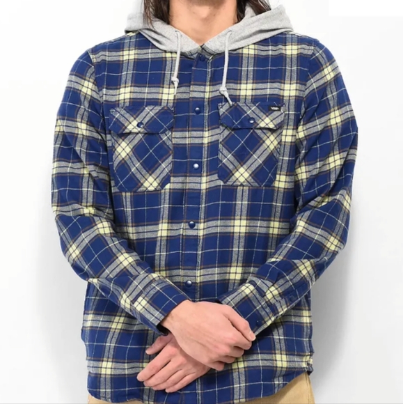 VANS NEW Parkway II Hooded Flannel Shirt Jacket - Picture 2 of 16
